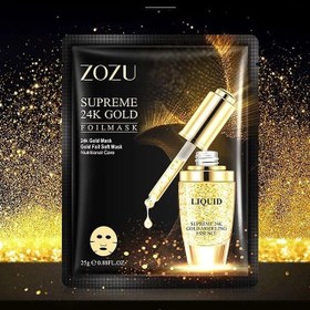 تصویر ماسک ورقه ای طلا 24 عیار زوزو Gold 24K Mask Zozu