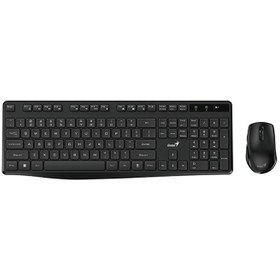 تصویر کیبورد و ماوس بی‌سیم جنیوس مدل KM-8206S Genius KM-8206S Wireless Keyboard and Mouse