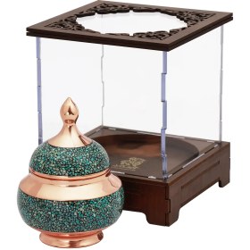 تصویر قندان نقلی 12 فیروزه کد 01 