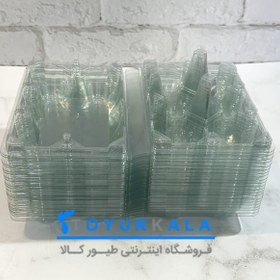 تصویر پک 50 تایی 6 خانه ای بسته بندی تخم مرغ 