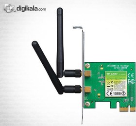 تصویر کارت شبکه بی‌سیم 300Mbps تی پی-لینک TL-WN881ND TP-LINK TL-WN881ND 300Mbps Wireless N PCI Express