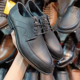 تصویر کفش مجلسی مردانه تمام چرم تبریز شیک اداری و مجلسی 