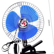 تصویر پنکه خودرو ۶ اینچ فندکی گیره دار 