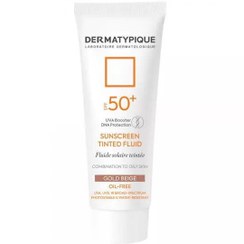 تصویر کرم ضد آفتاب رنگی درماتیپیک مناسب پوست مختلط و چرب SPF50 حجم 50 میل- رنگ بژ طلایی 