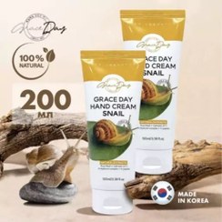تصویر کرم دست حلزون گریس دی ترمیم کننده کره جنوبی حجم 100 میل Grace day Hand cream snail 