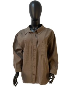 تصویر شومیز طوسی کوتون 