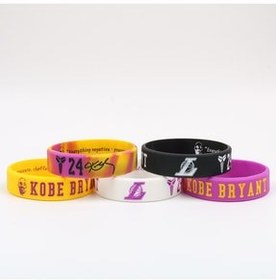 تصویر مچ بند بسکتبال مجموعه 5 دستبند پرتره کوبی برایانت PurpleJam 