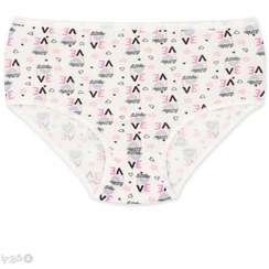 تصویر شورت زنانه اسلیپ نخی فاق بلند Adak آداک کد 137 طرح قلب و گل 