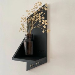 تصویر گلدان دیواری مینیمال و جاکلیدی سه بعدی ژیوار کد ۱۰۰۵ Minimal wall hangings and 3D keychains code ZH-1005