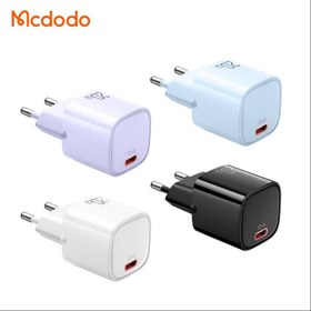 تصویر کلگی فست شارژ Mcdodo CH-402 3A PD 20W Type-C بنفش کم رنگ شارژر موبایل شارژر دیواری مک دودو CH-402 بنفش کم رنگ