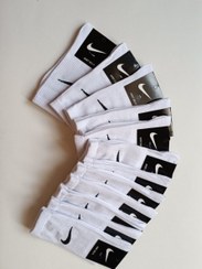 تصویر جوراب ساق بلند نایک رنگ سفید Socks