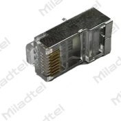 تصویر سر سوکت cat7 شانه دار مدل کریستال گلد وارداتی PKS MT 