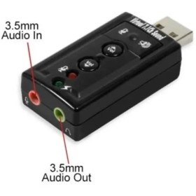 تصویر کارت صدا USB معمولی ا USB Sound Audio USB Sound Audio