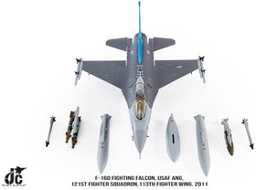 تصویر ماکت جنگنده اف 16 فالکون نیروی هوایی امریکا | Jc Wings 1:72 F16D Fighting Falcon USAF 