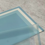 تصویر کاغذ ضدآب گل آرایی بسته ۲۰ برگی رنگ آبی با حاشیه سفید مدل xjy-04 