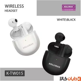 تصویر ایرپاد کلومن KOLUMAN مدل K-TW15 KOLUMAN wireless handsfree model KTW15