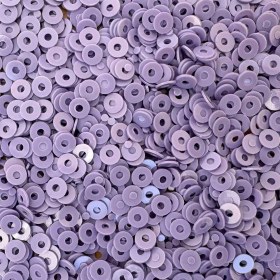 تصویر پولک تخت 2 میل بنفش یاسی بسته 25 گرمی Multi Size Sequin Milky Flat Round Sequins 2