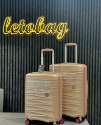 تصویر چمدان پیرکاردین 3 تیکه - رزگلد pierre cardin baggage