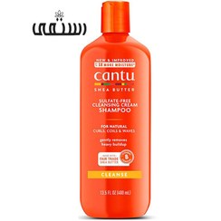 تصویر شامپو شی باتر موهای فر و مجعد cantu Cantu Cleansing Shampoo 400 ml