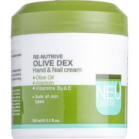تصویر کرم دست و ناخن رینوتریو زیتون 150میل نئودرم ا Neuderm Olive Dex Cream Neuderm Olive Dex Cream