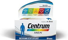 تصویر Centrum Men، 60 قرص، مولتی ویتامین مخصوص مردان - ارسال 20 روز کاری Centrum Men, 60 Tablets, Specially Formulated Multivitamin for Men