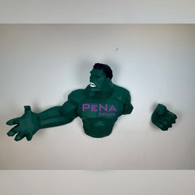 تصویر مجسمه دکوراتیو هالک - طول 1.5 متر / سبز ا Hulk Decorative Sculpture Hulk Decorative Sculpture