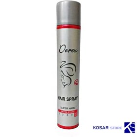 تصویر اسپری حالت‌دهنده مو حجم 500 میل درکس Derex hair styling spray, volume 500 ml