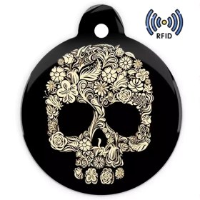 تصویر تگ NFC طرح جاکلیدی مدل اسکلت 