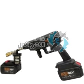 تصویر کارواش شارژی بلک اند دکر 88 ولت مدل GSR1026-2-LI Black-And-Decker GSR1026-2-LI Rechargeable Car Wash 88V