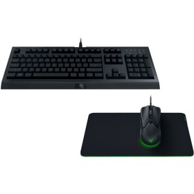 تصویر باندل گیمینگ ریزر Razer Bundle Level Up v1 RAZER BUNDLE LEVEL UP V1 - KB C Lite - M Viper Mini - Mousepad G