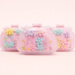 تصویر اکسسوری کودک طرح کیف (گیره، کش مو، گوشواره و انگشتر) 