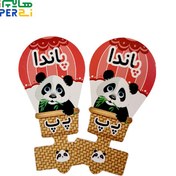 تصویر سر مدادی بالنی مقوایی پاندا حرف "پ" 