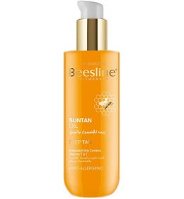 تصویر روغن بدن برنزه کننده زرد 200 میلی‌لیتر برند beesline Suntan Body Oil Yellow 200ml