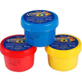 تصویر رنگ انگشتی3رنگ55گرم پارس- یک بسته 6 تایی 