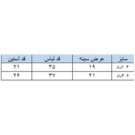 تصویر بادی آستین بلند نوزادی H&M مدل A -BASIC 