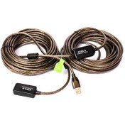 تصویر کابل افزایش USB برددار پی نت به طول 25 متر 