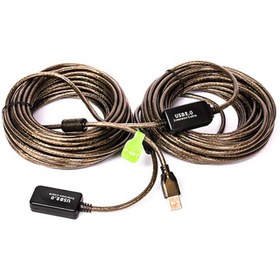 تصویر کابل افزایش USB برددار پی نت به طول 25 متر 