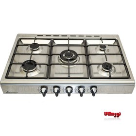 تصویر اجاق گاز رومیزی پنج شعله فندک دار آتشگر مدل 2500 Ateghar five-burner tabletop gas stove model 2500