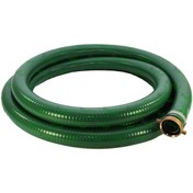 تصویر شلنگ خرطومی طوسی و سبز آبیاری معمولی 2اینچ 