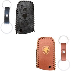 تصویر جاسوئیچی چرمی دنا پلاس (دنده اتوماتیک) 