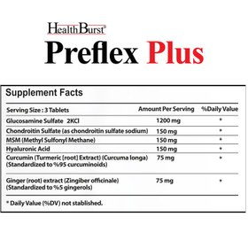 تصویر هلث برست قرص پریفلکس پلاس مکمل خوراکی 60عددی HEALTH BURST PREFELEX PLUS TABLETS DIETARY SUPPLEMENT 60PCS