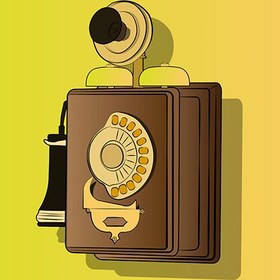 تصویر وکتور تلفن قدیمی 1 