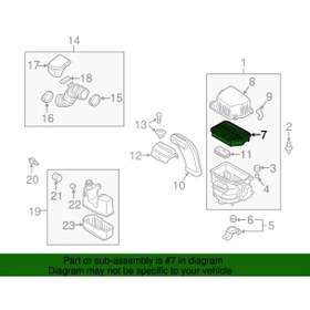تصویر فیلتر هوا خودروی هیوندای توسان 2010 - 2015 