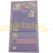 تصویر کاغذ یادداشت چسب‌دار مدل Bear 
