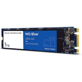 تصویر حافظه SSD اینترنال وسترن دیجیتال مدل SATA M.2 2280 ظرفیت 1 ترابایت Western Digital blue SATA M.2 2280 Internal SSD Drive 1TB