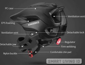 تصویر کلاه ایمنی دوچرخه سواری نقاب دار دار KINGBIKE 