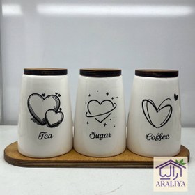 تصویر بانکه سه تایی داوین طرح قلب 