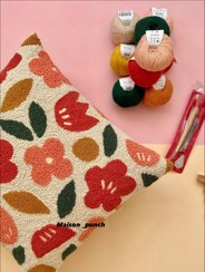 تصویر کوسن گل طرح برجسته 