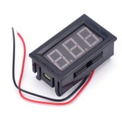 تصویر ماژول ولت متر دیجیتالی فریم دار دو سیم 4.5 تا 30 ولت Digital voltmeter with frame