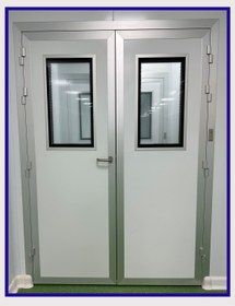 تصویر درب دو لنگه اتاق تمیز 